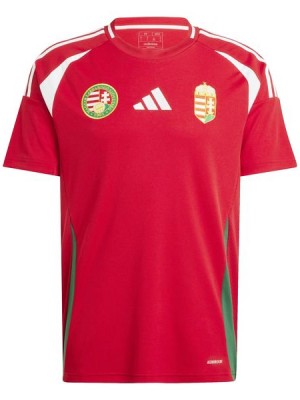 Hungary maglia da casa kit da calcio prima uniforme da uomo abbigliamento sportivo top da calcio maglia sportiva Coppa Euro 2024